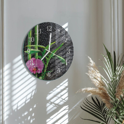 Round wall clock Bamboo Spa