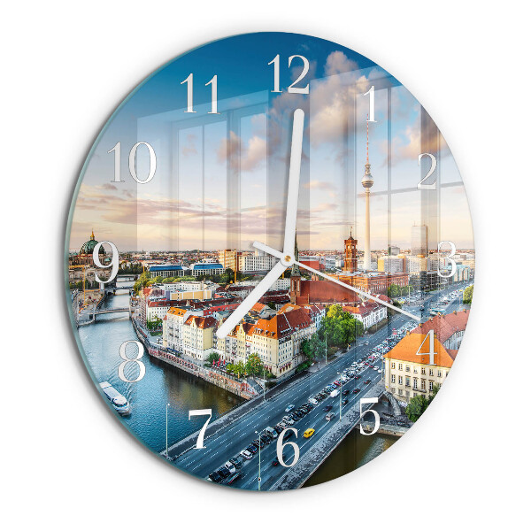 Round wall clock City River