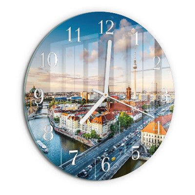 Round wall clock City River
