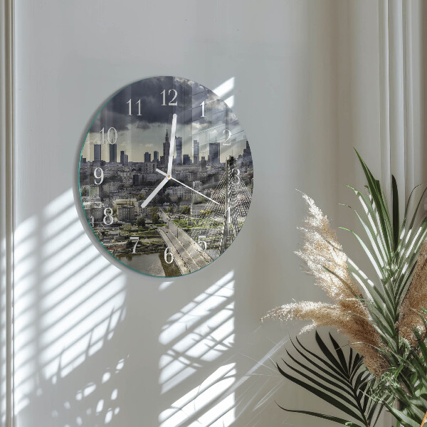 Round wall clock Warsaw