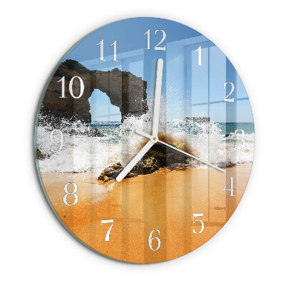 Round wall clock Beach
