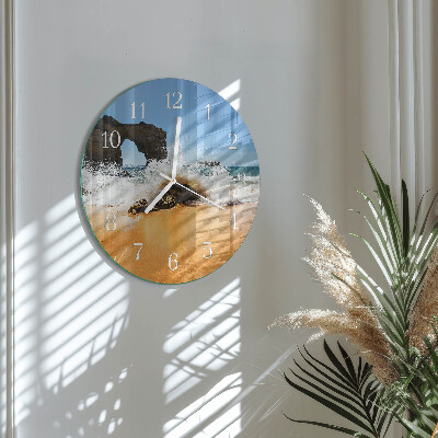 Round wall clock Beach