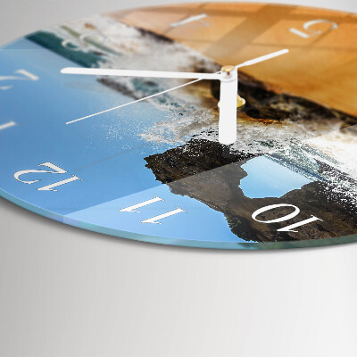 Round wall clock Beach