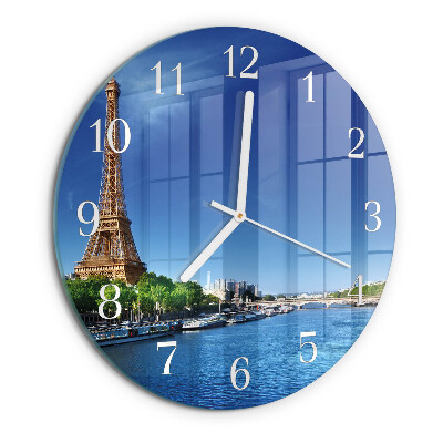 Round wall clock The Sky of Paris