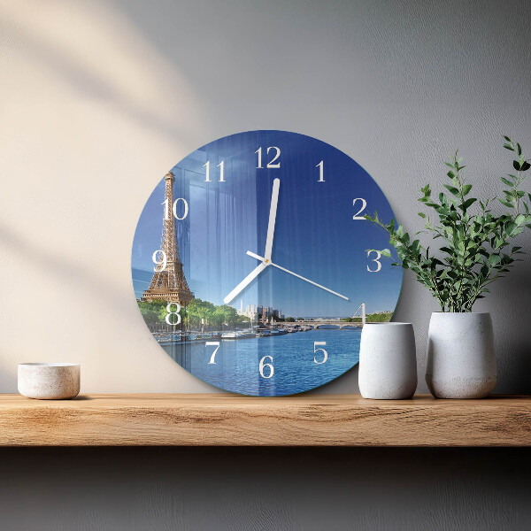 Round wall clock The Sky of Paris