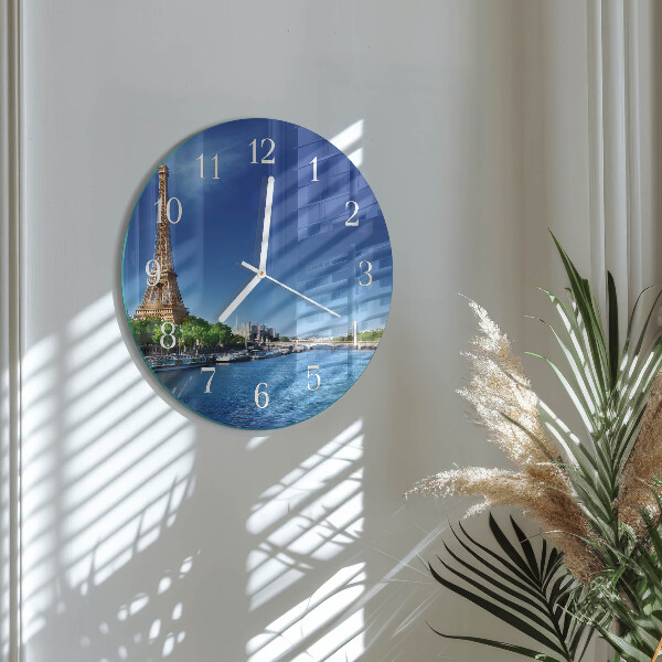 Round wall clock The Sky of Paris