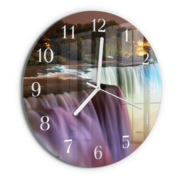 Round wall clock Waterfall