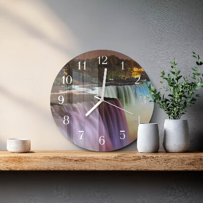 Round wall clock Waterfall