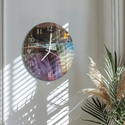Round wall clock Waterfall