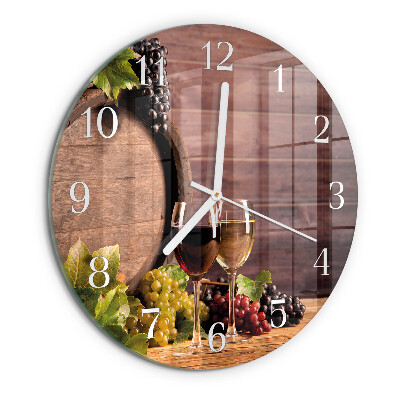 Round wall clock Grapes