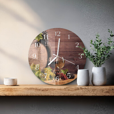 Round wall clock Grapes