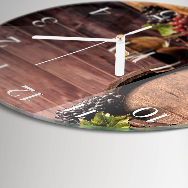 Round wall clock Grapes