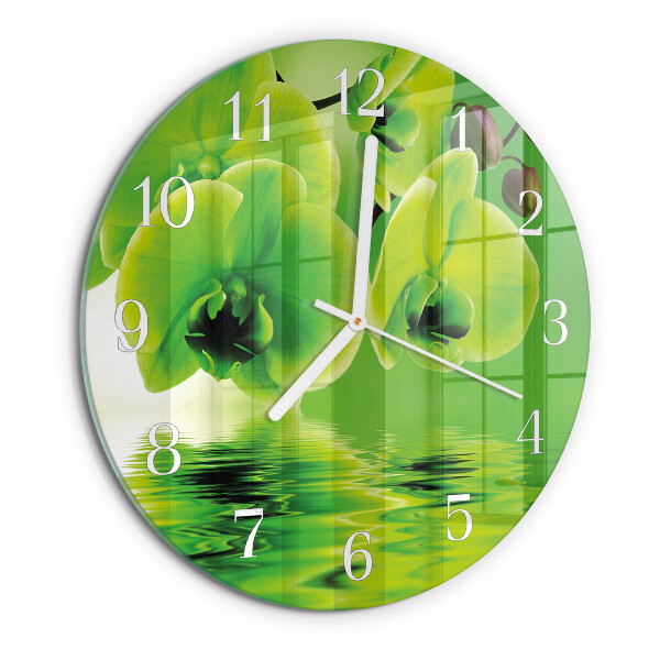 Round wall clock Orchid