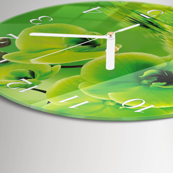 Round wall clock Orchid