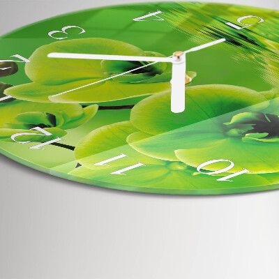 Round wall clock Orchid