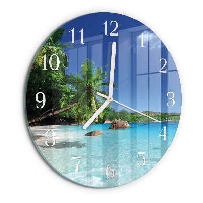 Round wall clock Island Palms