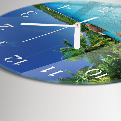 Round wall clock Island Palms