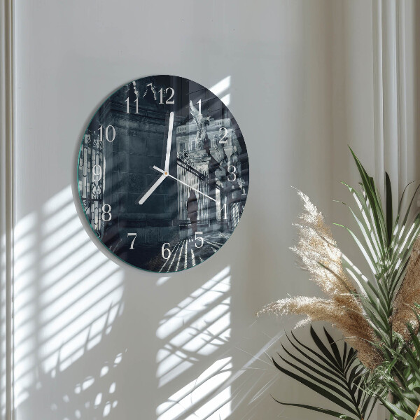 Round wall clock Hradčany