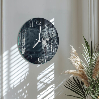 Round wall clock Hradčany