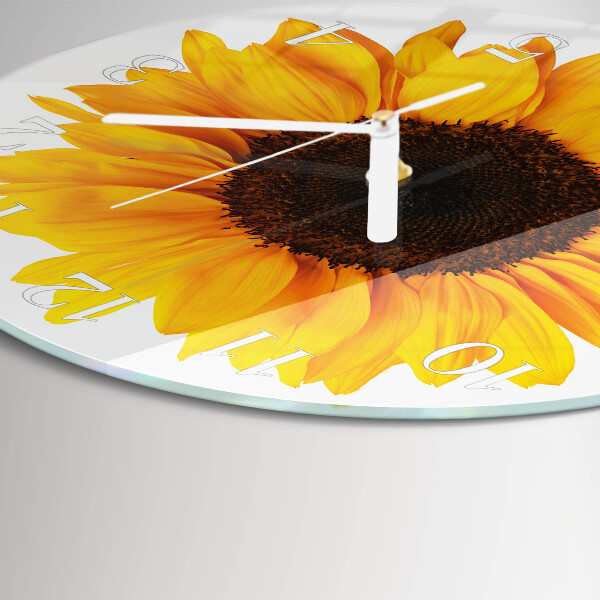 Round wall clock Sunflower