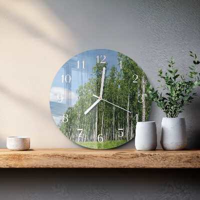 Round wall clock Birches