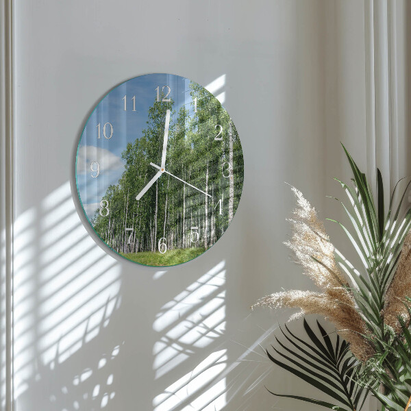 Round wall clock Birches