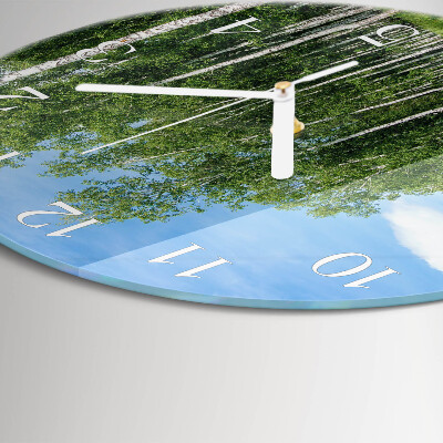 Round wall clock Birches