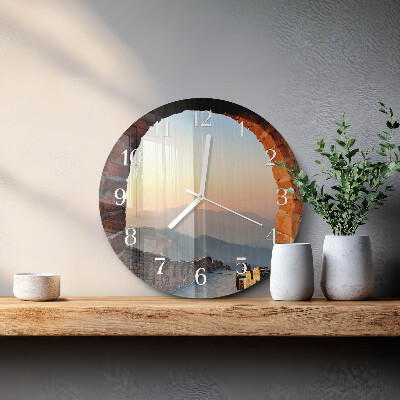 Round wall clock Great Wall of China