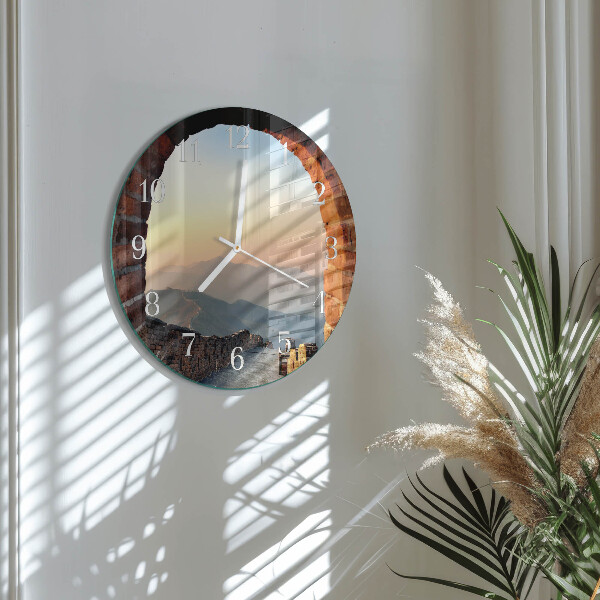 Round wall clock Great Wall of China