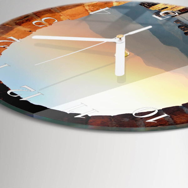 Round wall clock Great Wall of China