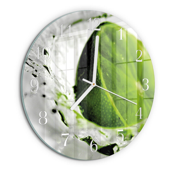 Round wall clock Calcium carbonate