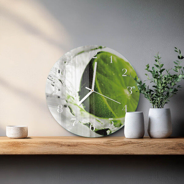 Round wall clock Calcium carbonate