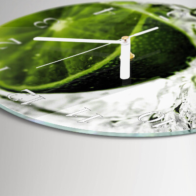 Round wall clock Calcium carbonate