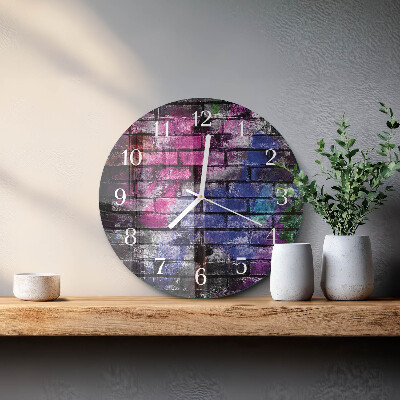 Round wall clock Brick