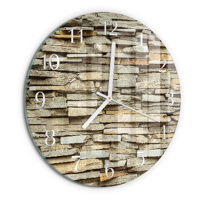 Round wall clock Stones