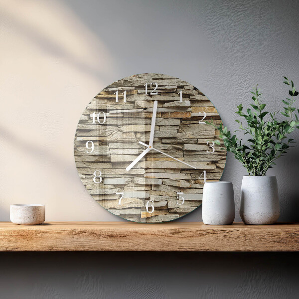 Round wall clock Stones
