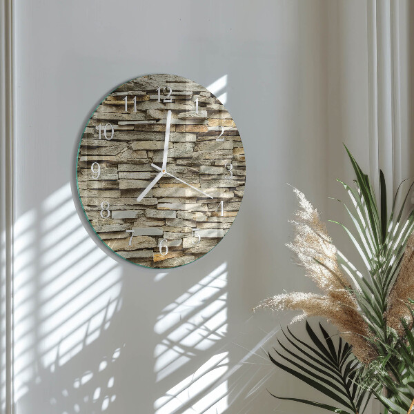 Round wall clock Stones