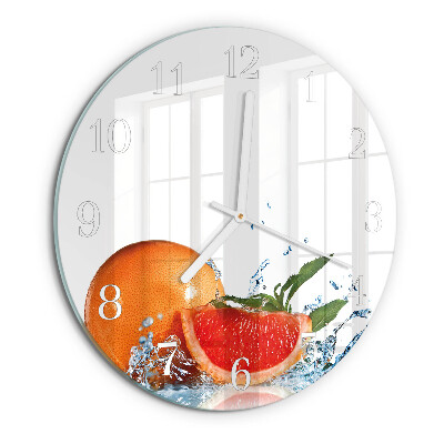 Round wall clock Grapefruit