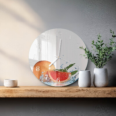 Round wall clock Grapefruit