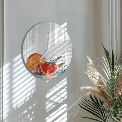 Round wall clock Grapefruit