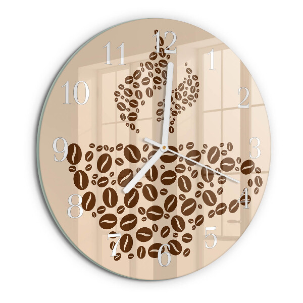 Round wall clock Coffee