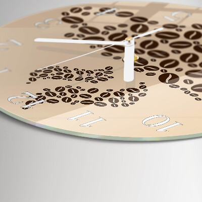 Round wall clock Coffee