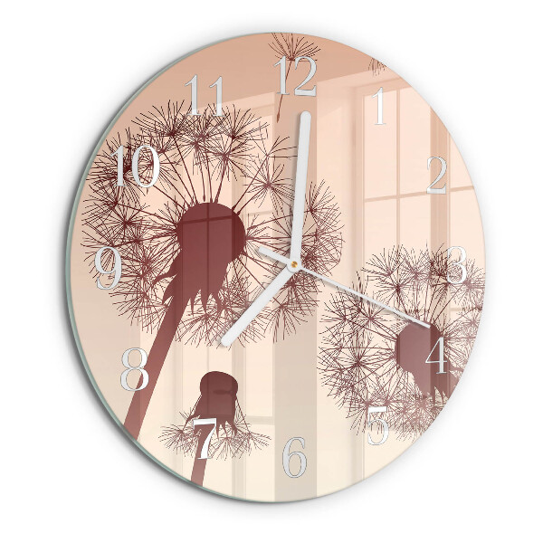 Round wall clock Dandelion