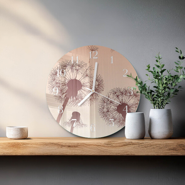 Round wall clock Dandelion