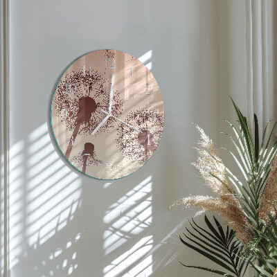 Round wall clock Dandelion