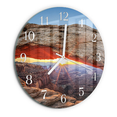Round wall clock Grand Canyon