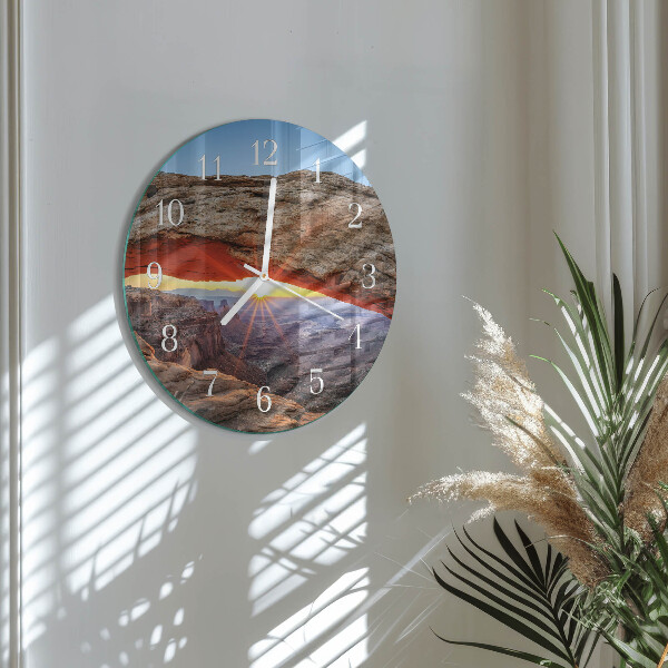 Round wall clock Grand Canyon