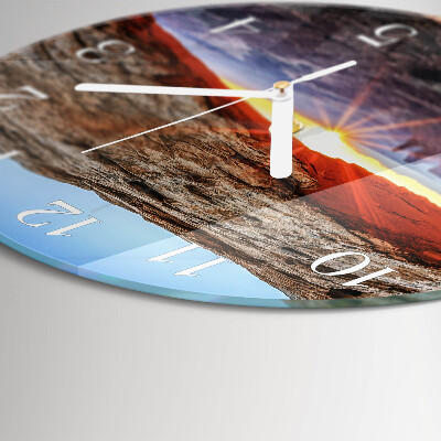 Round wall clock Grand Canyon