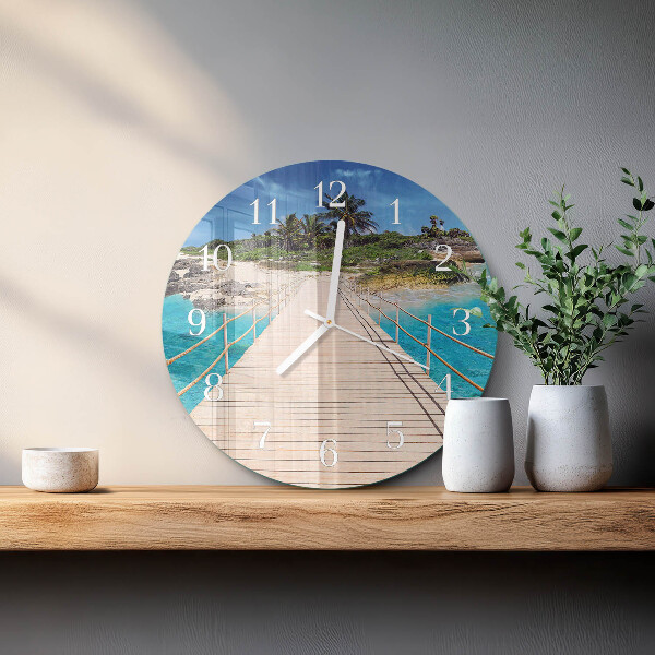 Round wall clock Island Bridge