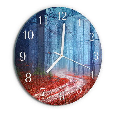 Round wall clock Forest Path